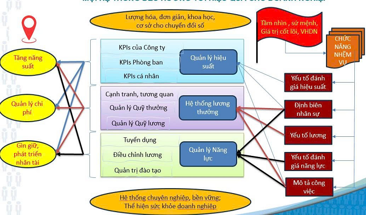 Mô hình tổng thể hiệu quả của hệ thống lương