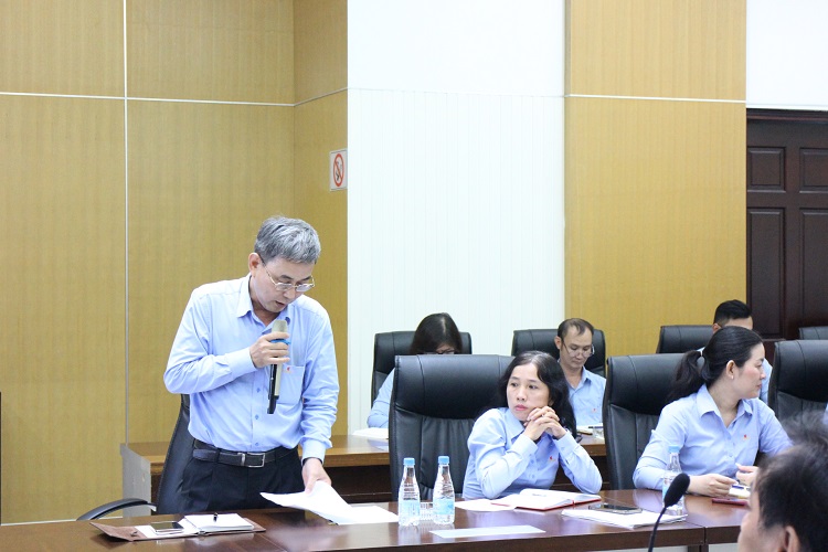 Ông Nguyễn Đức Khoa – Phó Tổng giám đốc Dofico, đại diện BLĐ Dofico chia sẻ mong muốn của Công ty liên quan hệ thống