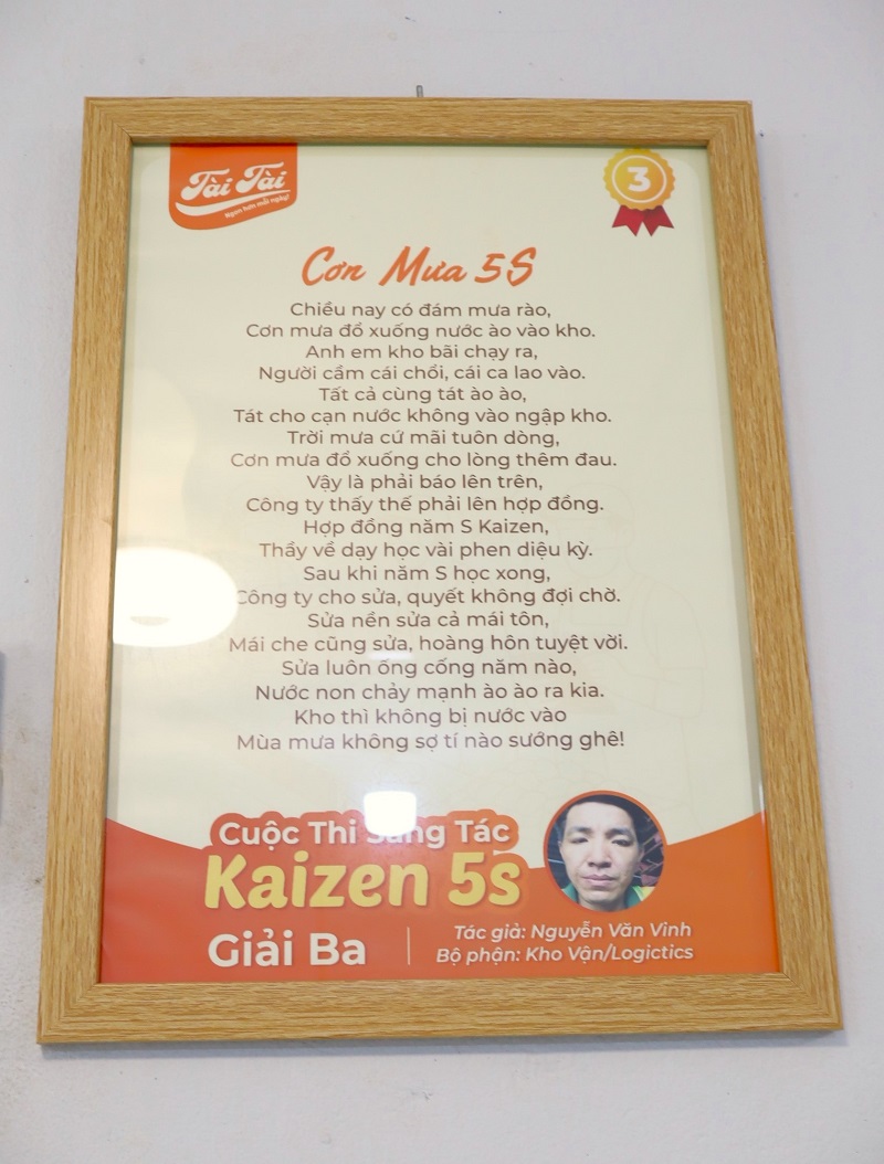 Giải ba thi đua 5S tại Tài Tài