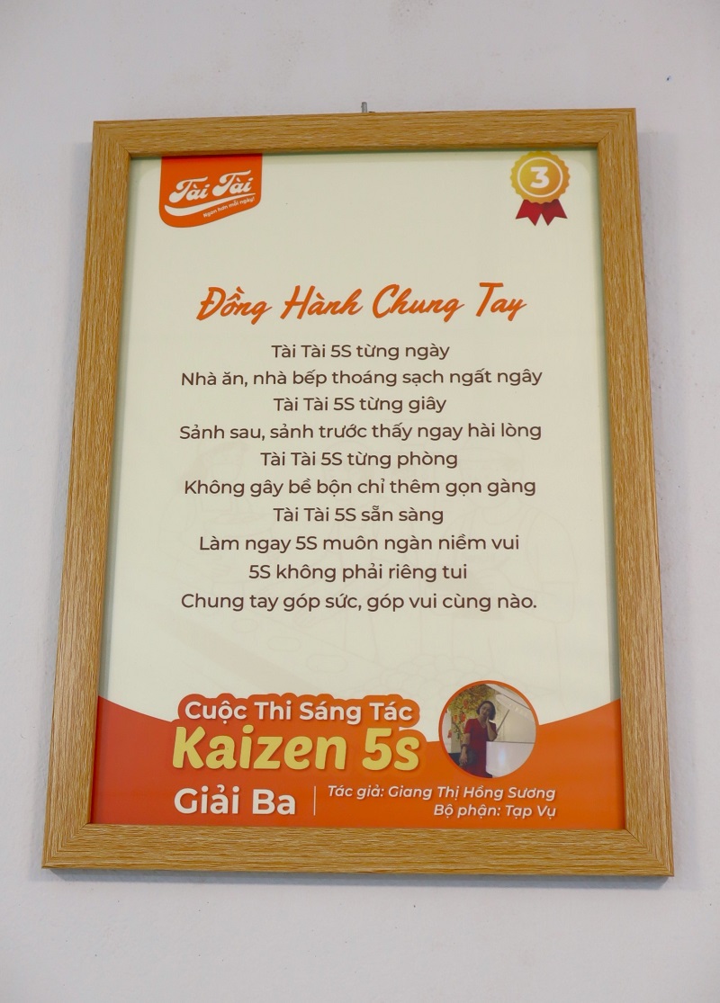 Giải ba thi đua 5S tại Tài Tài