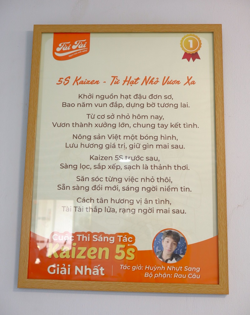 Giải nhất thi đua 5S tại Tài Tài